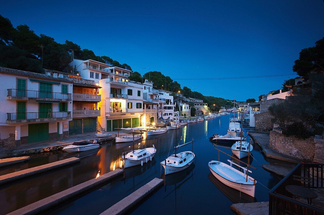 Abendstimmung in Cala Figuera, Mallorca, Spanien