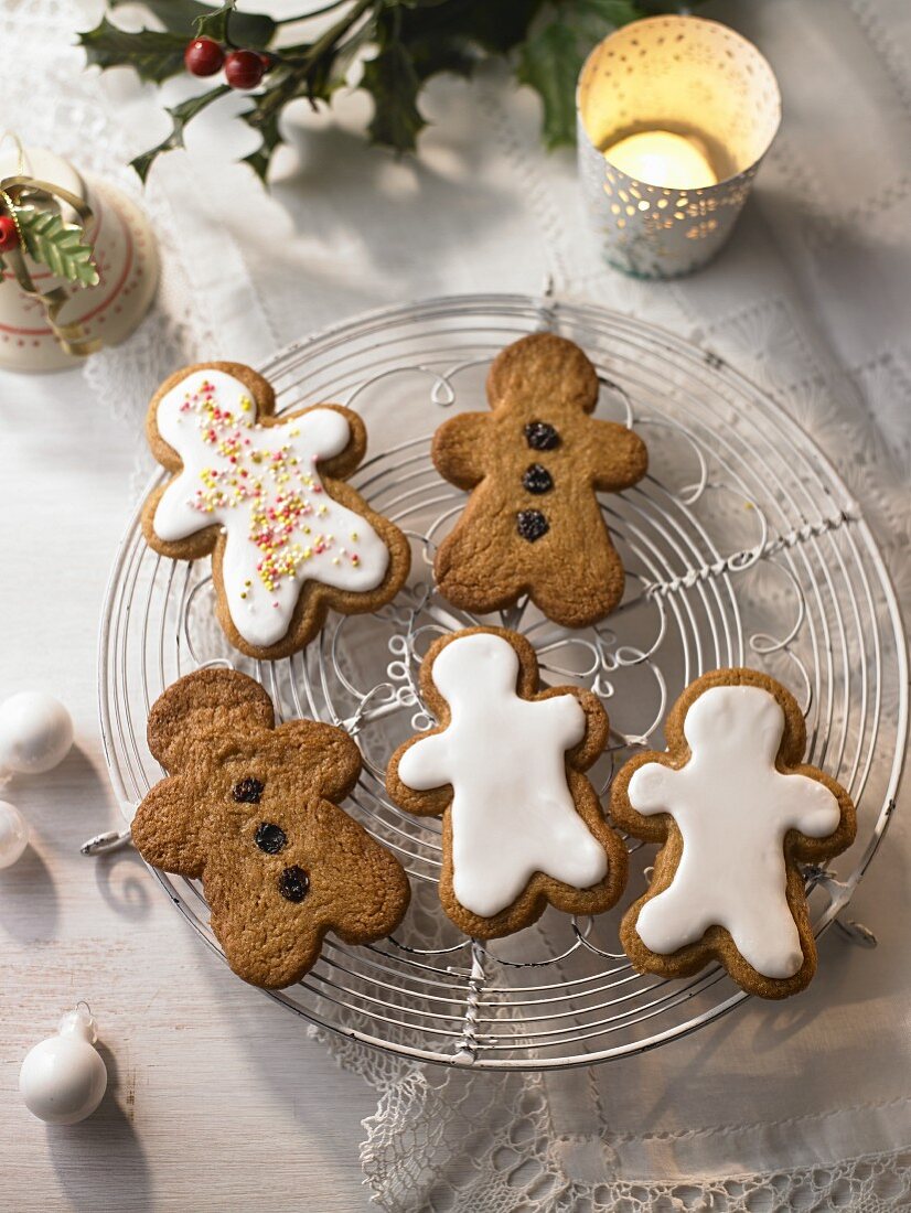 Gingerbread men biscuits