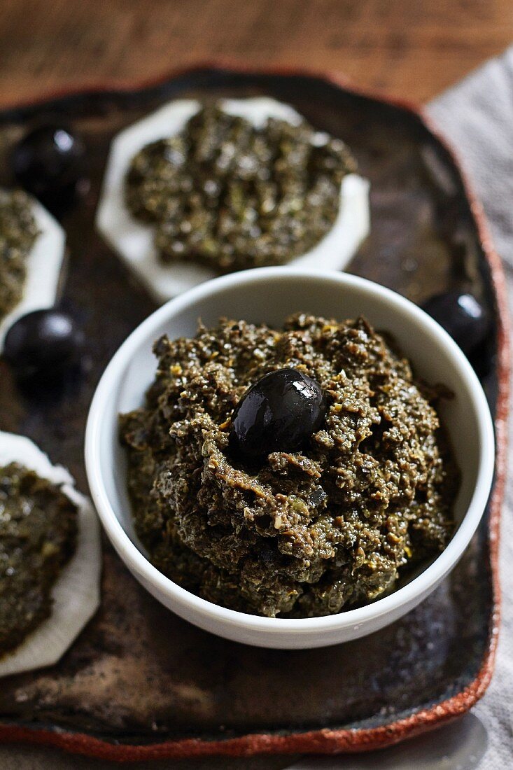 Tapenade with black olives