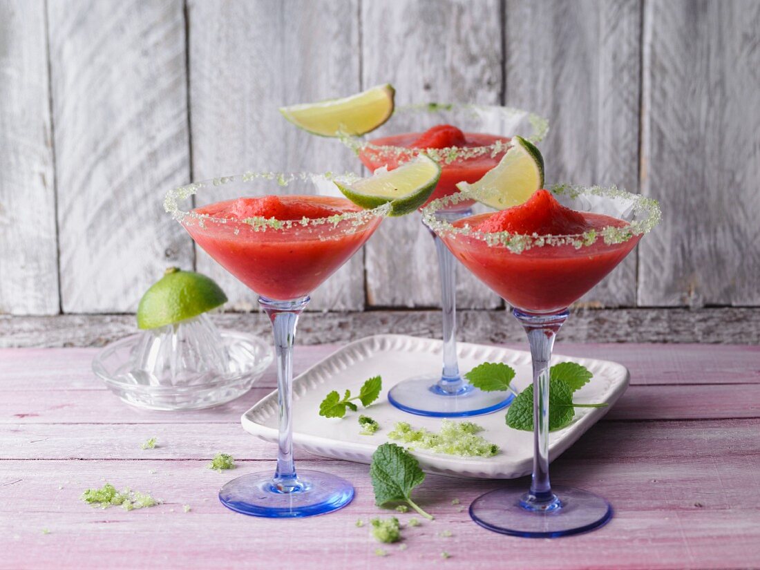 Alkoholfreie Strawberry Margarita