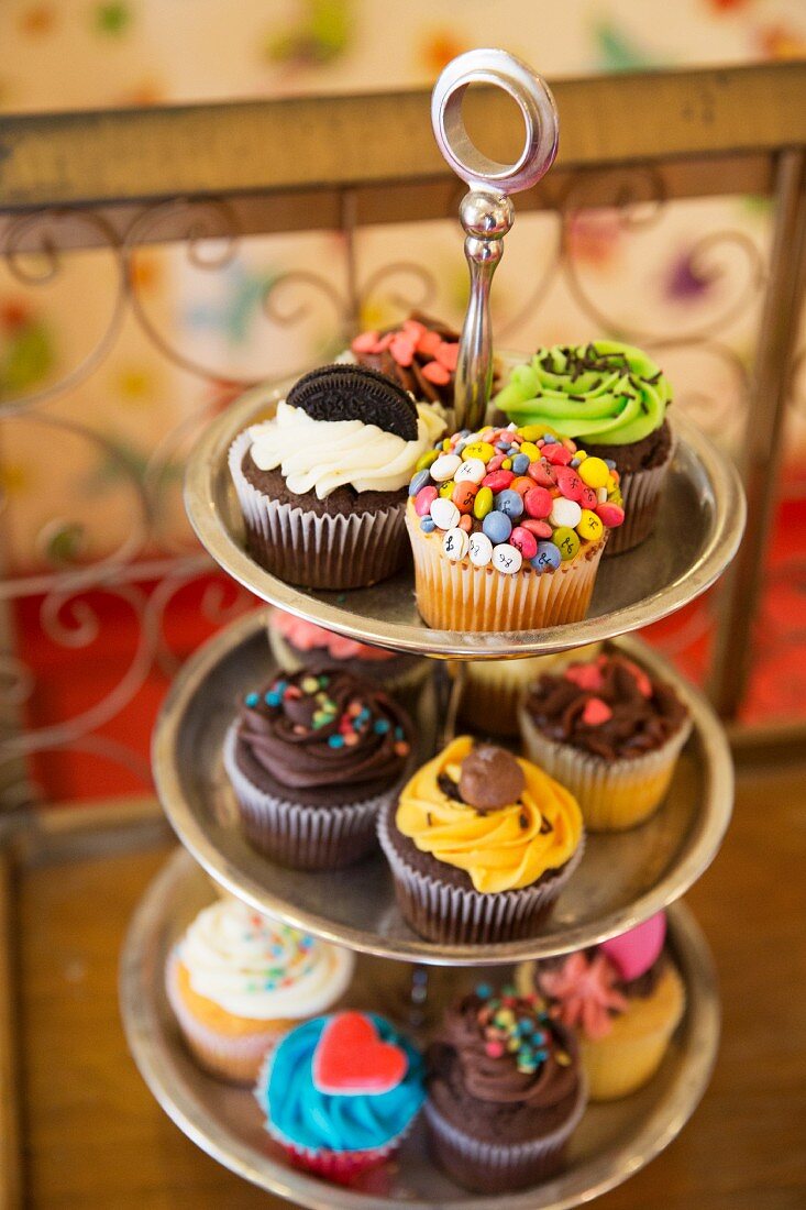 Cupcakes aus der Happy Day Bakery, Szeneviertel Malasana, Madrid, Spanien