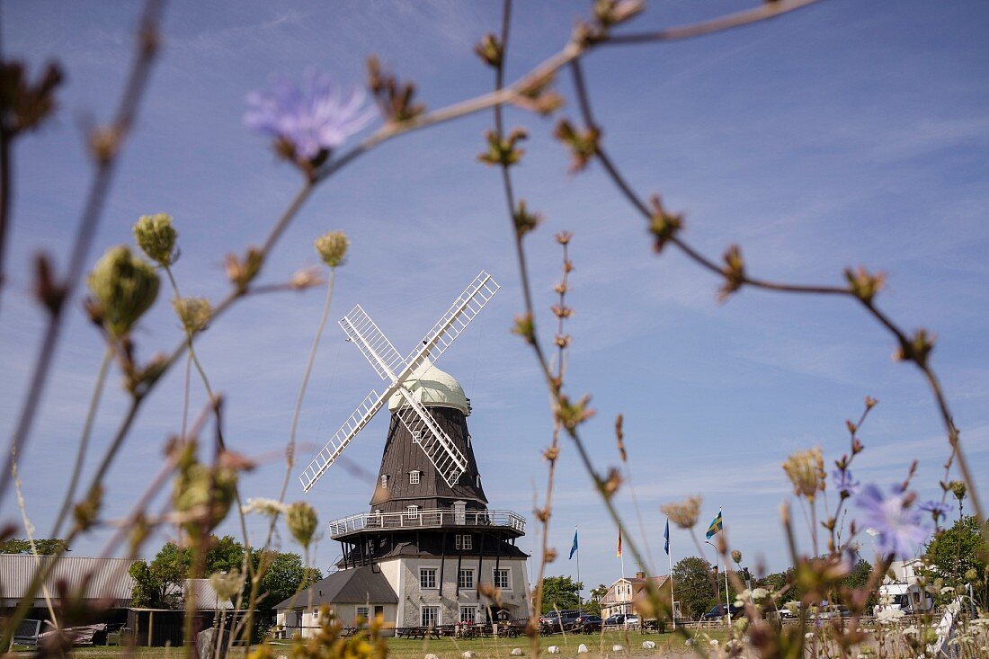 Windmühle auf der Insel Öland, Südschweden