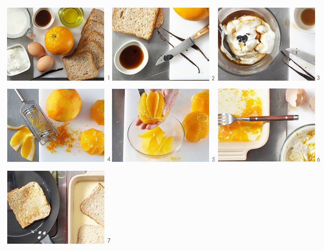 How to make French toast with maple quark and oranges