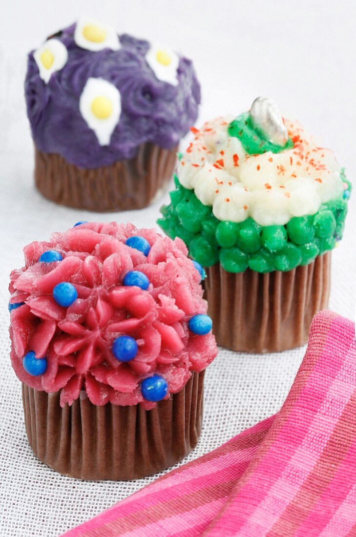 Colourful cupcakes