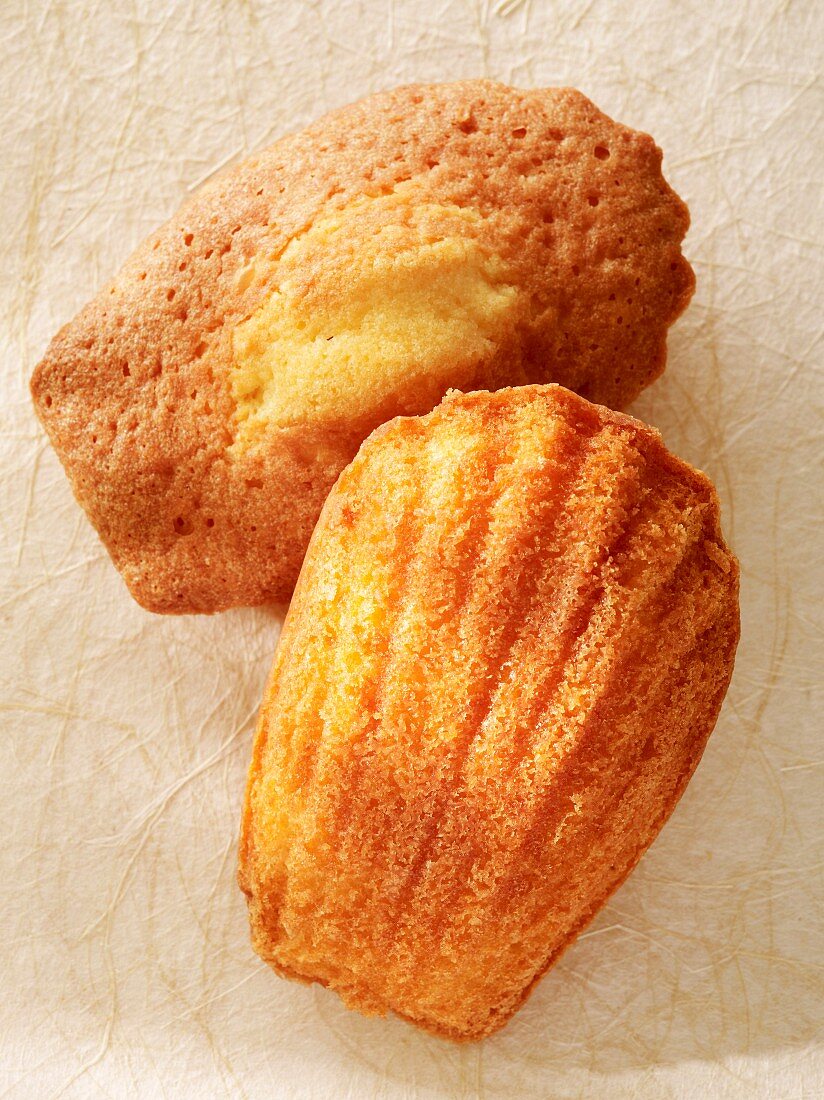 Two madeleines (view from above)
