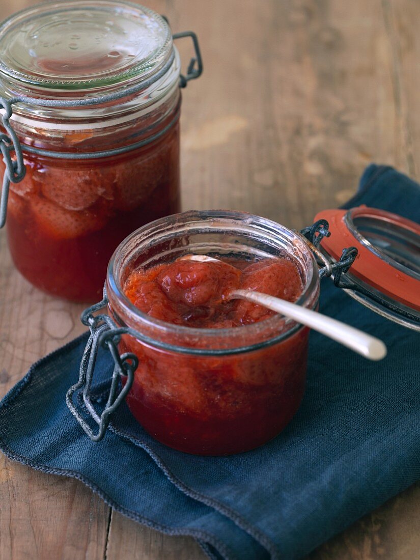 Homemade vegan berry jam
