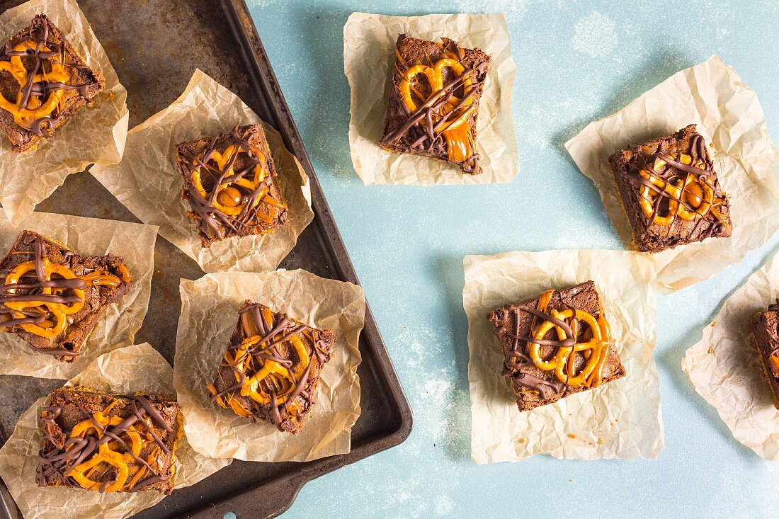 Pretzel Brownies