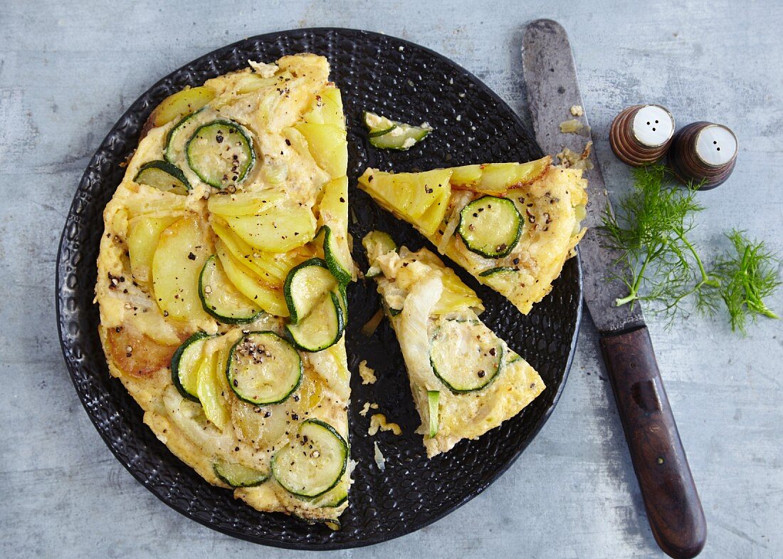 Spanische Gemüsetortilla (vegetarisch)