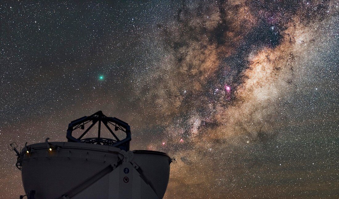 Milky Way over Paranal Observatory, Chile