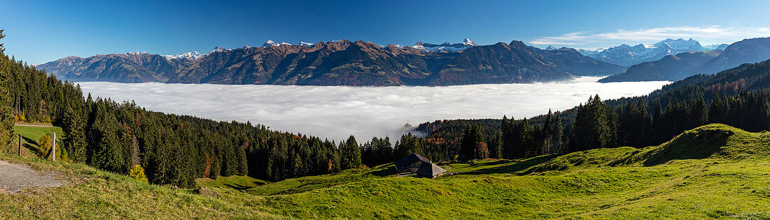 Mist over Lake Sarnen, Switzerland