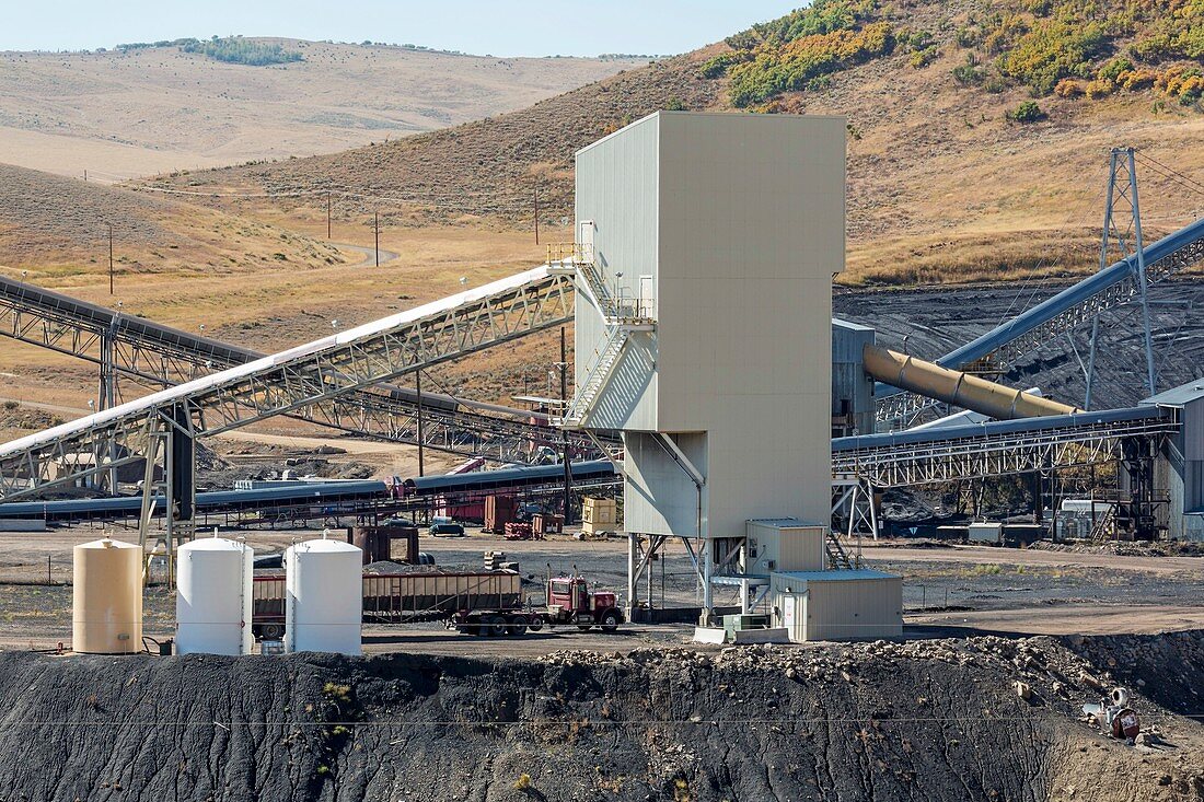 Coal-loading facility at a coal mine