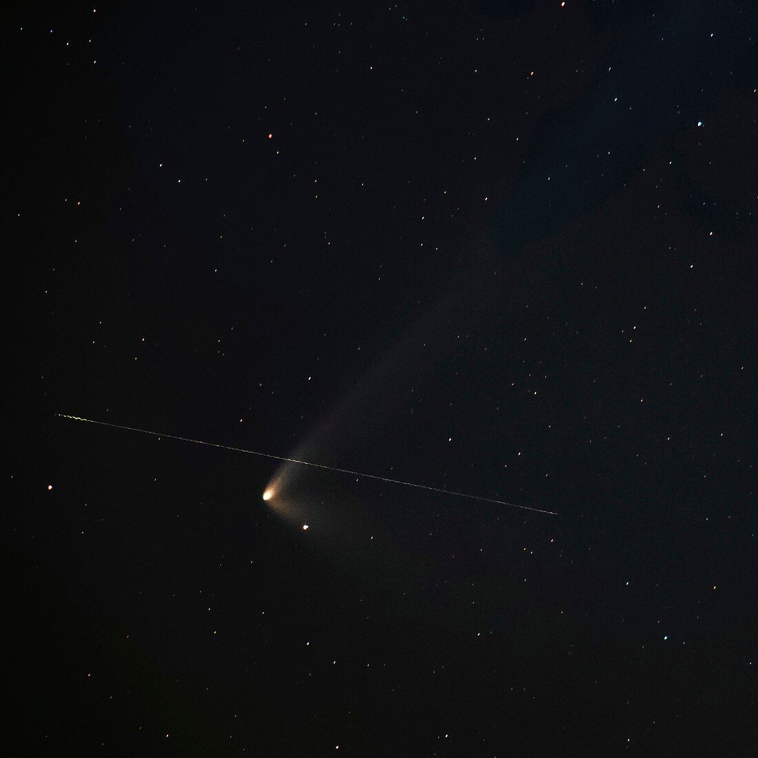Comet PANSTARRS and wambling meteor