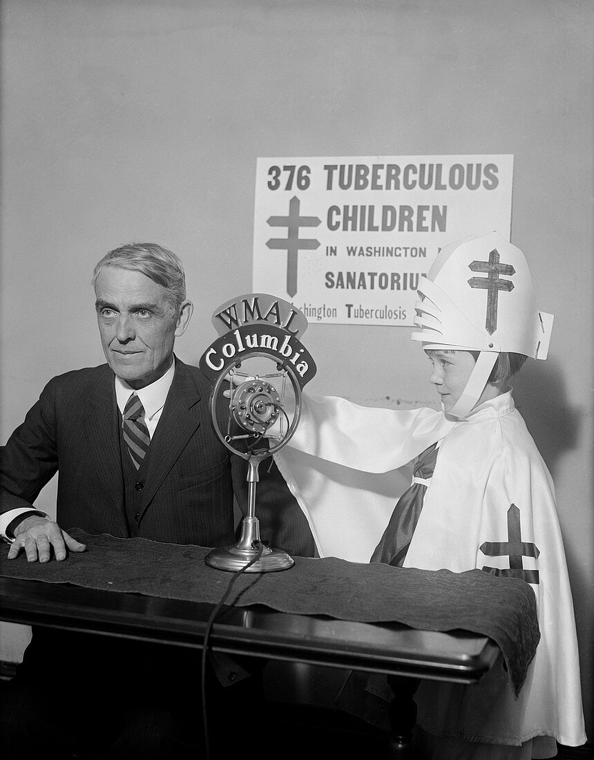 Tuberculosis radio appeal, 1930s