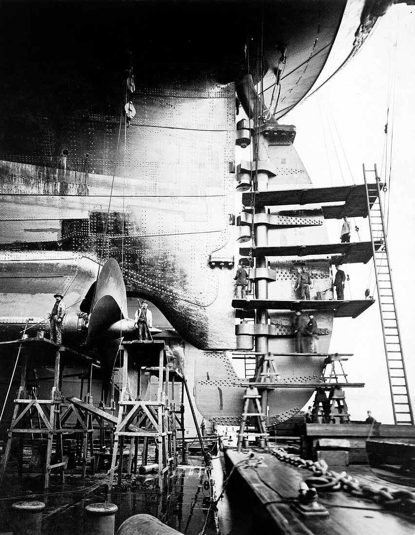 SS Imperator construction, early 1910s