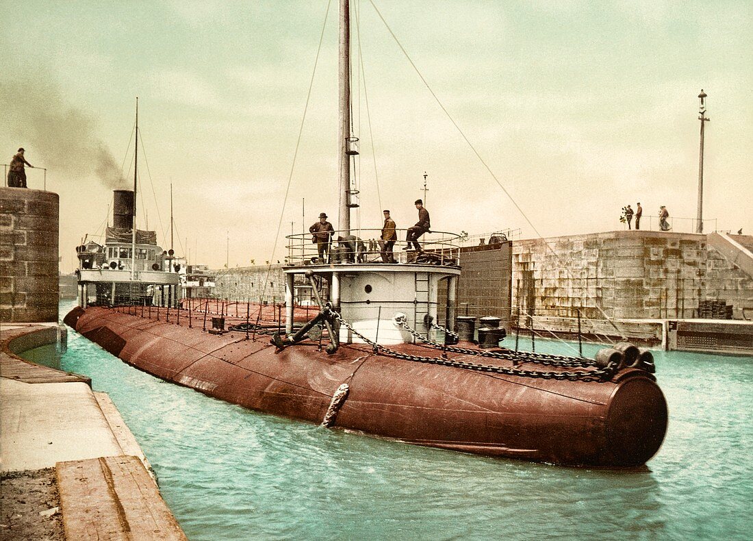 Whaleback cargo ship, 1890s