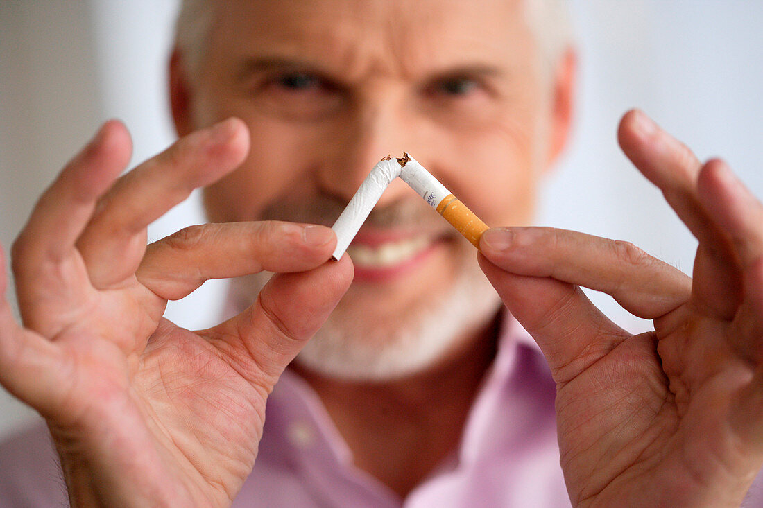 Man wishing to quit smoking