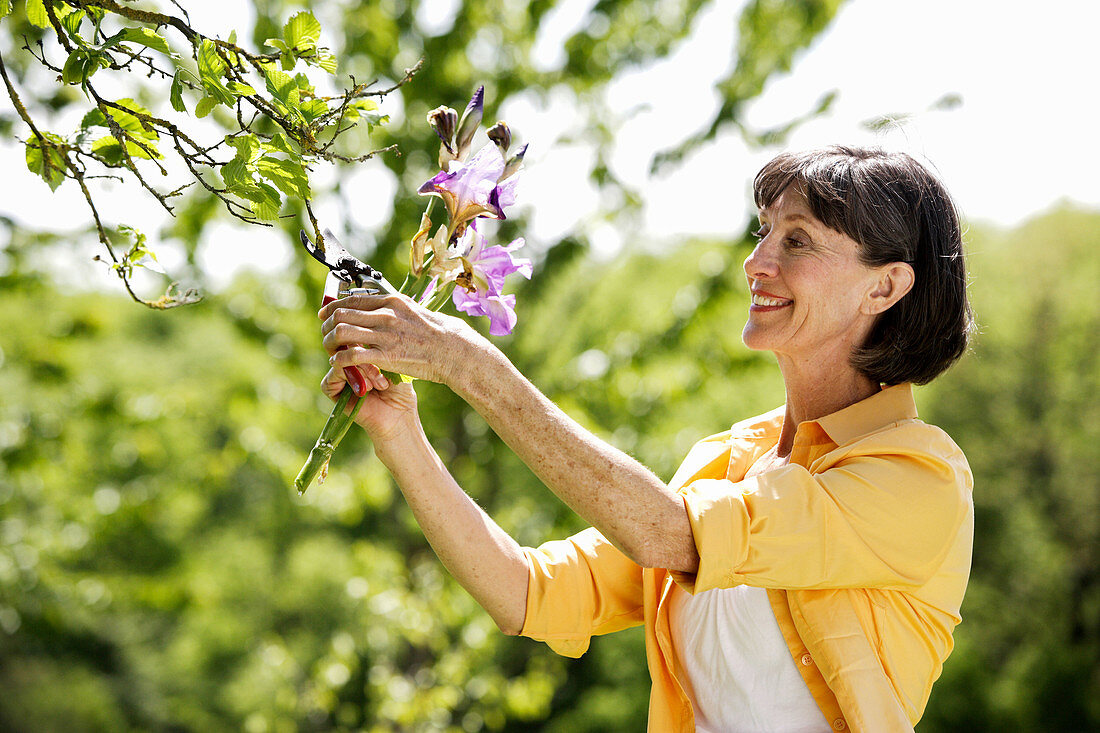 Woman gardening