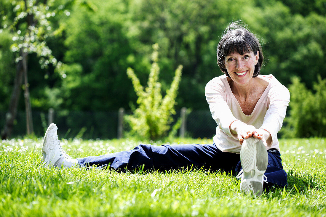 Senior woman exercising