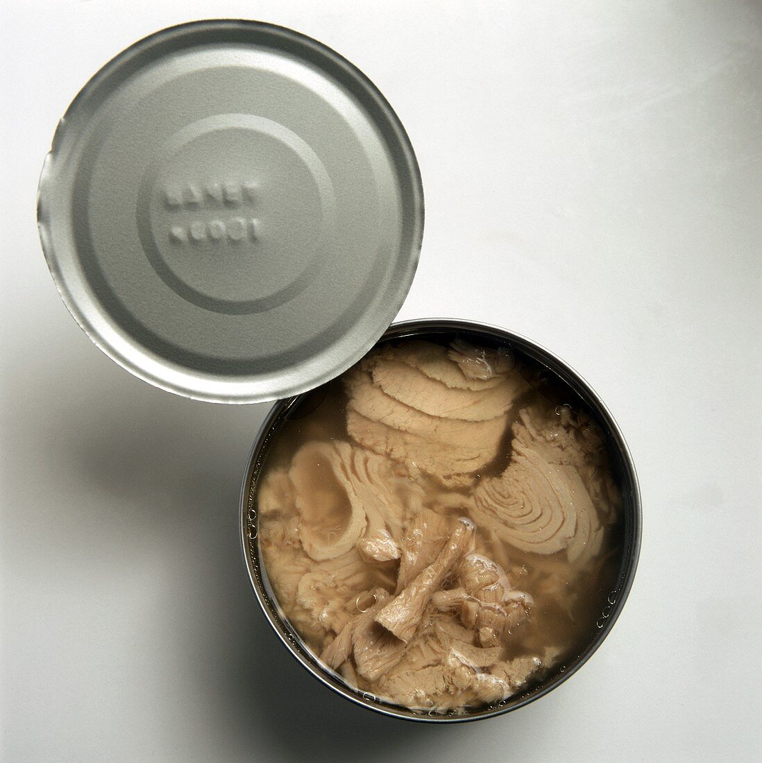 Tuna in an opened can