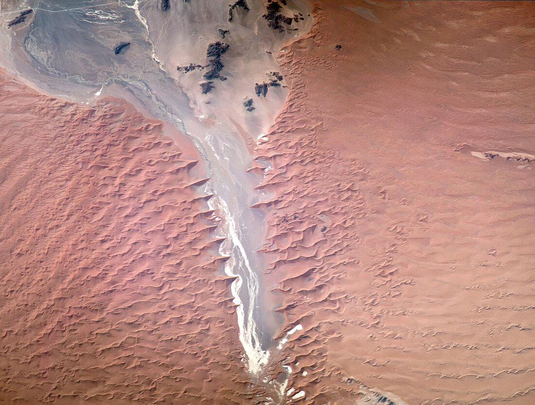 Namib desert, ISS image