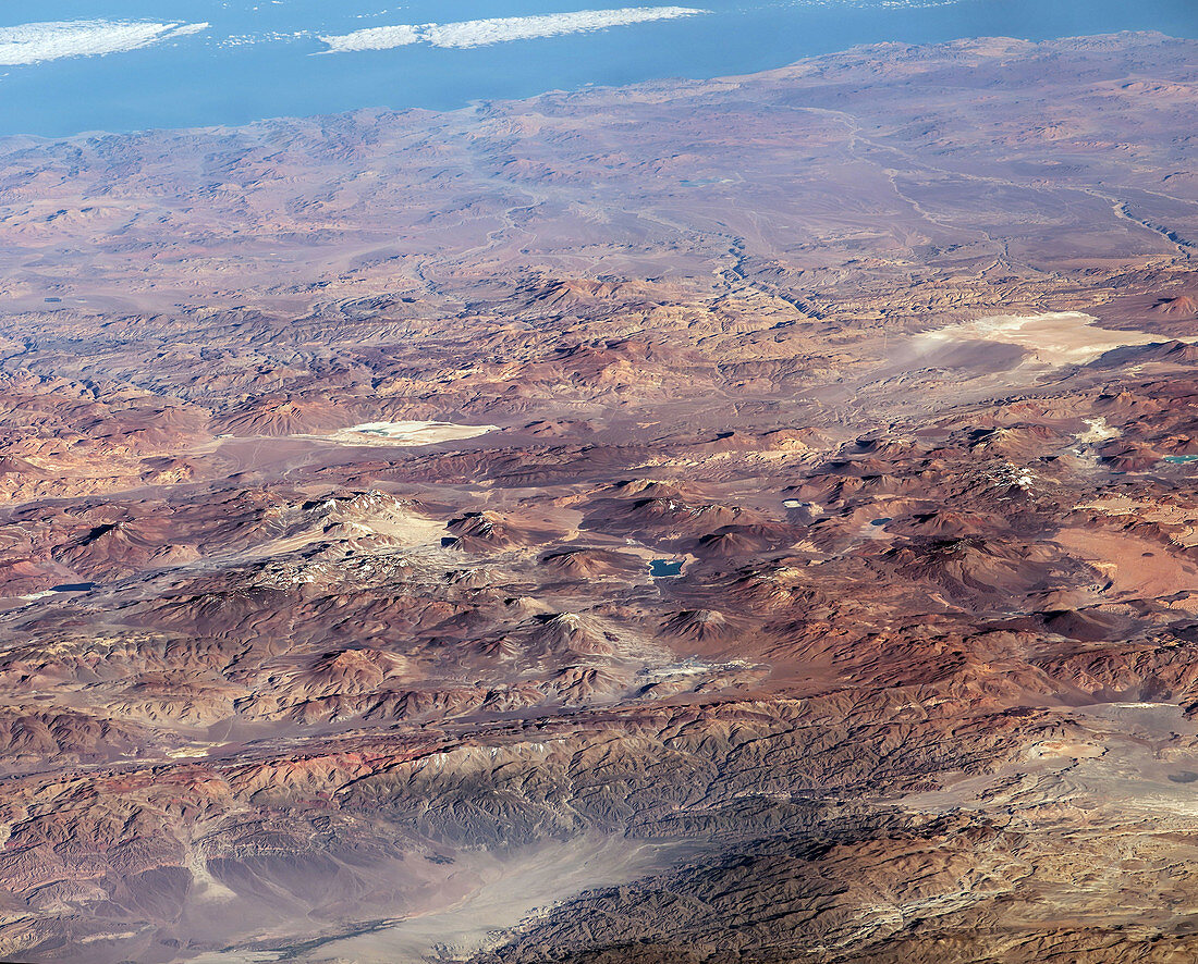 Atacama desert, Chile, ISS image