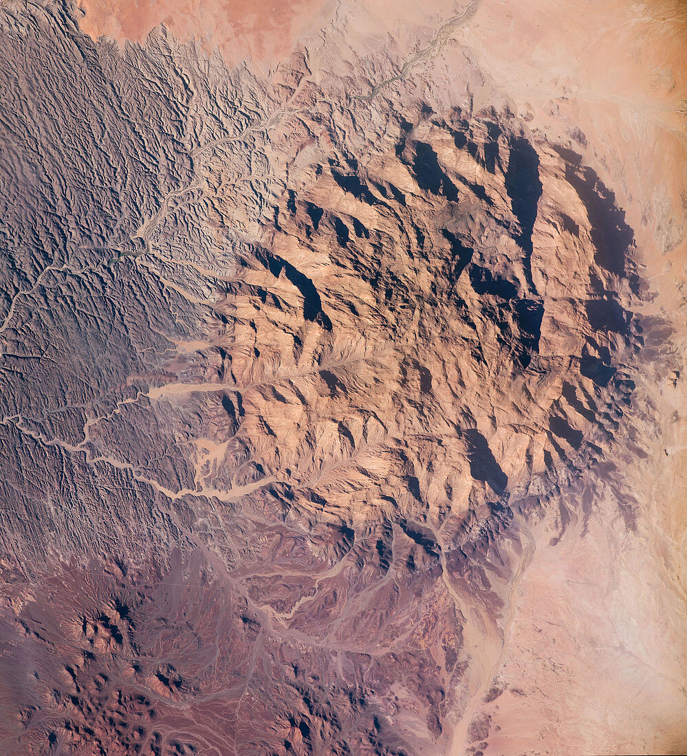 Mount Brandberg, Namibia, ISS image