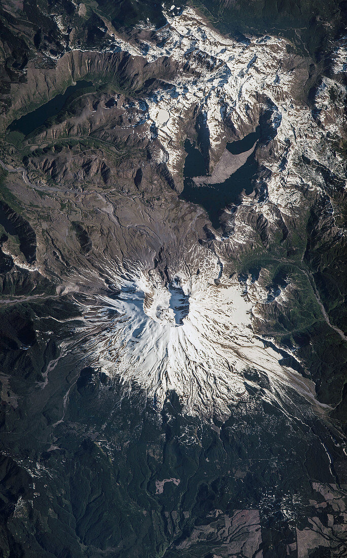 Mount St Helens, USA, ISS image