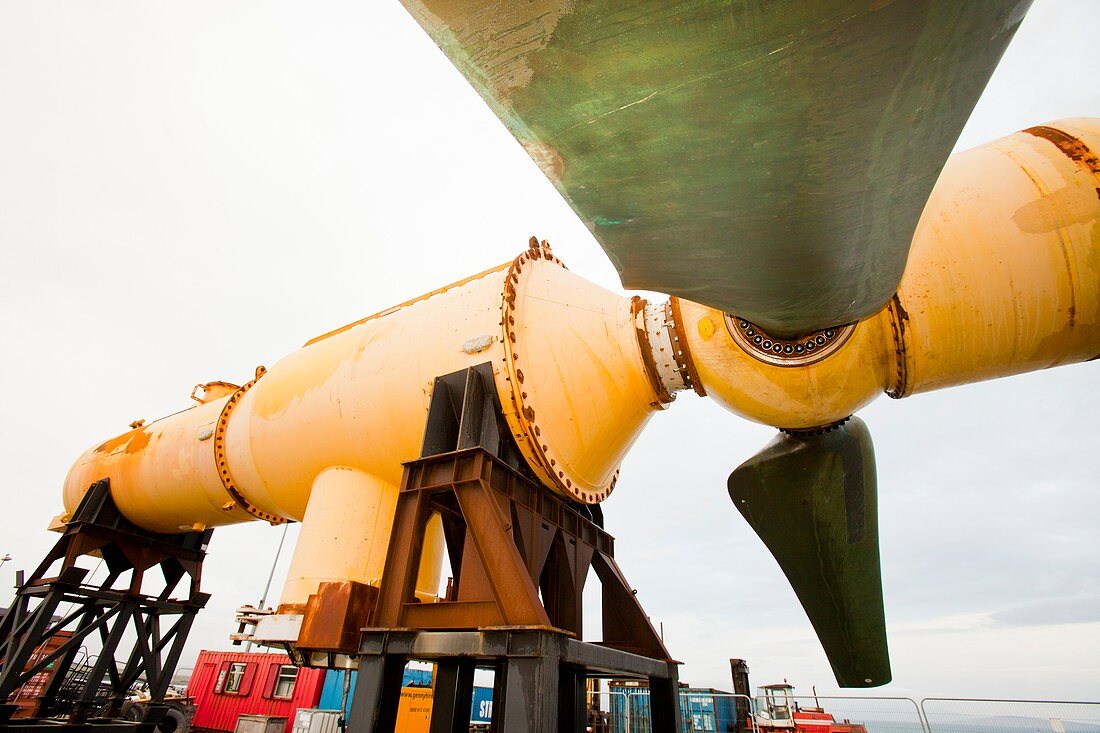 Tidal energy turbine,Orkney,UK