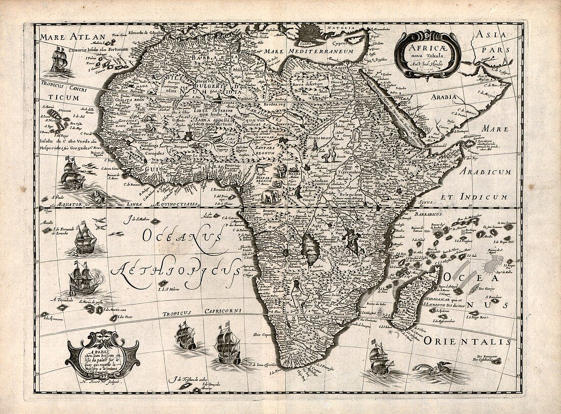 Map of Africa,1640