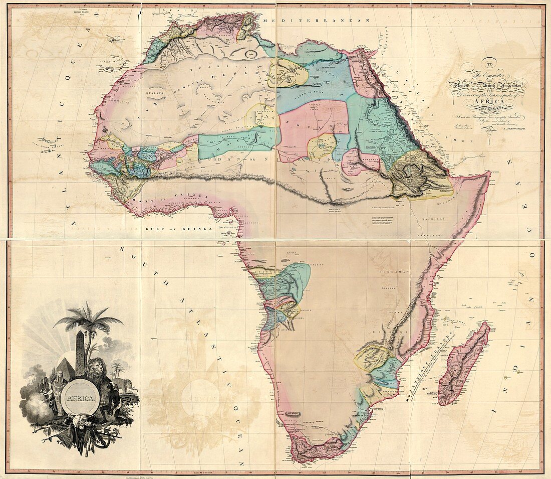 Map of Africa,1802
