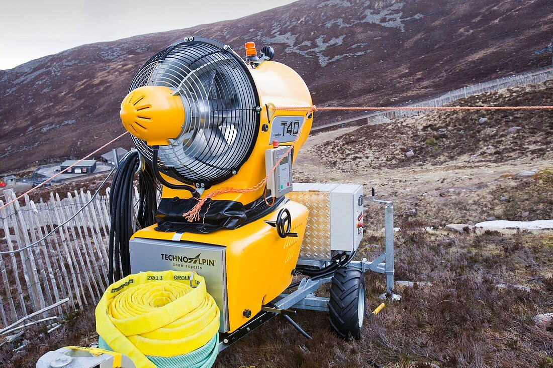 Snow machine in the Cairngorms