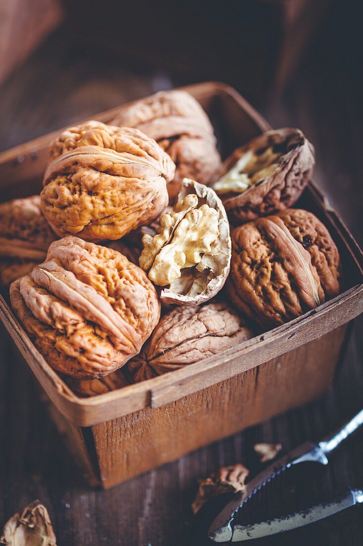 Crackers in a basket