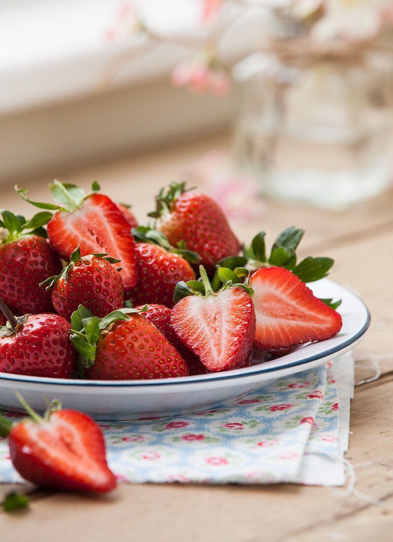 Erdbeeren im Teller