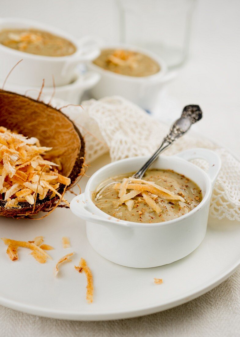 Sweet potato pudding with coconut (Caribbean)