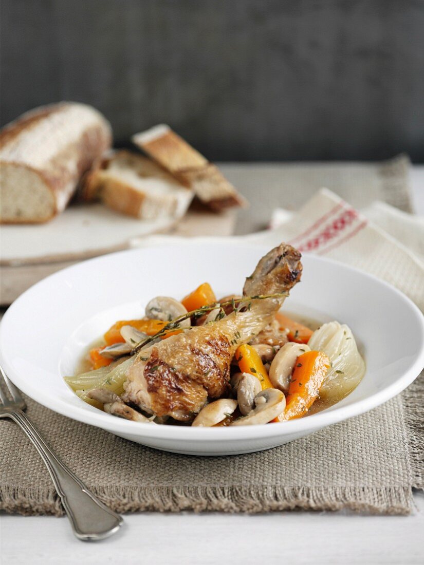 Chicken and Mushroom Stew