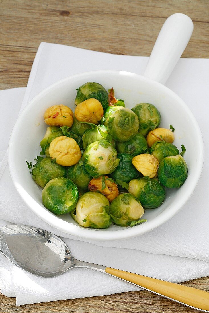 Brussels sprouts with chestnuts