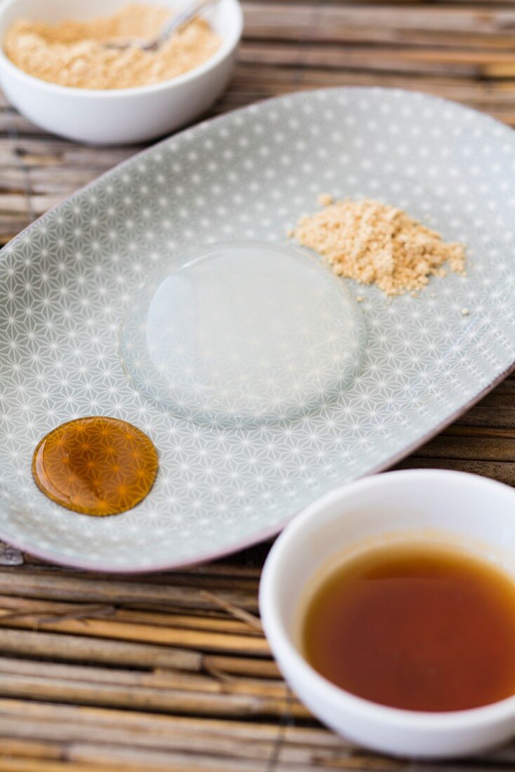 Mizu Shingen Mochi Raindrop Cake From License Images Stockfood