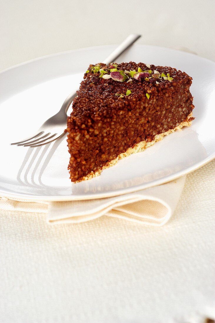 Chocolate couscous cake