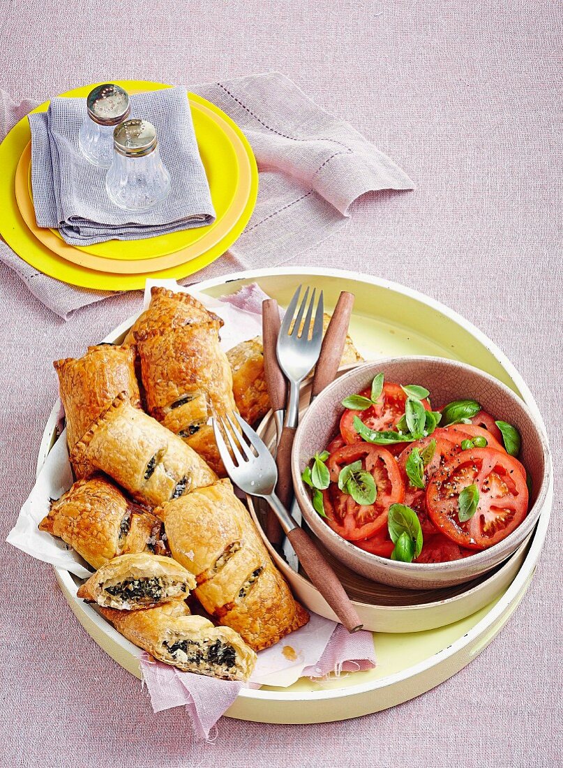 Spinach & artichoke parcels