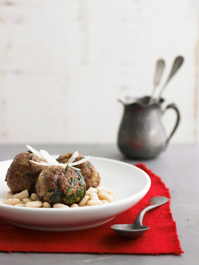 Meatballs with Spinach