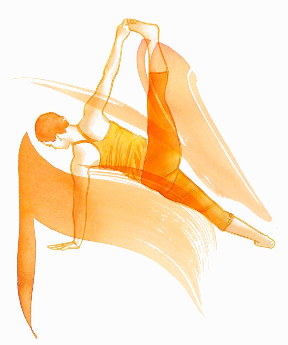 Side support, leg up (yoga)