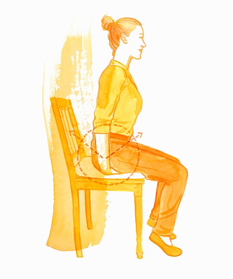 Improving working posture (asana)