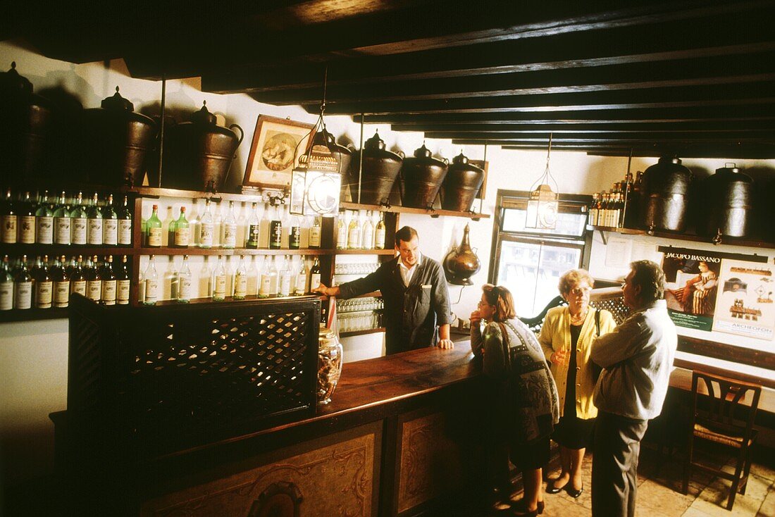 Nardini's Grappa Bar in Bassano del Grappa, Vincenza in Veneto