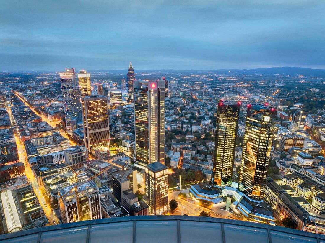 Die Skyline, Frankfurt am Main, Deutschland