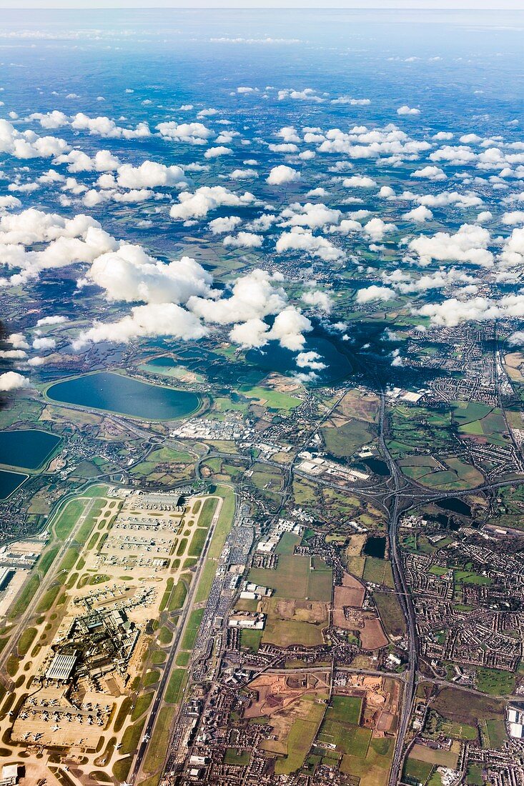 Heathrow Airport,aerial photograph