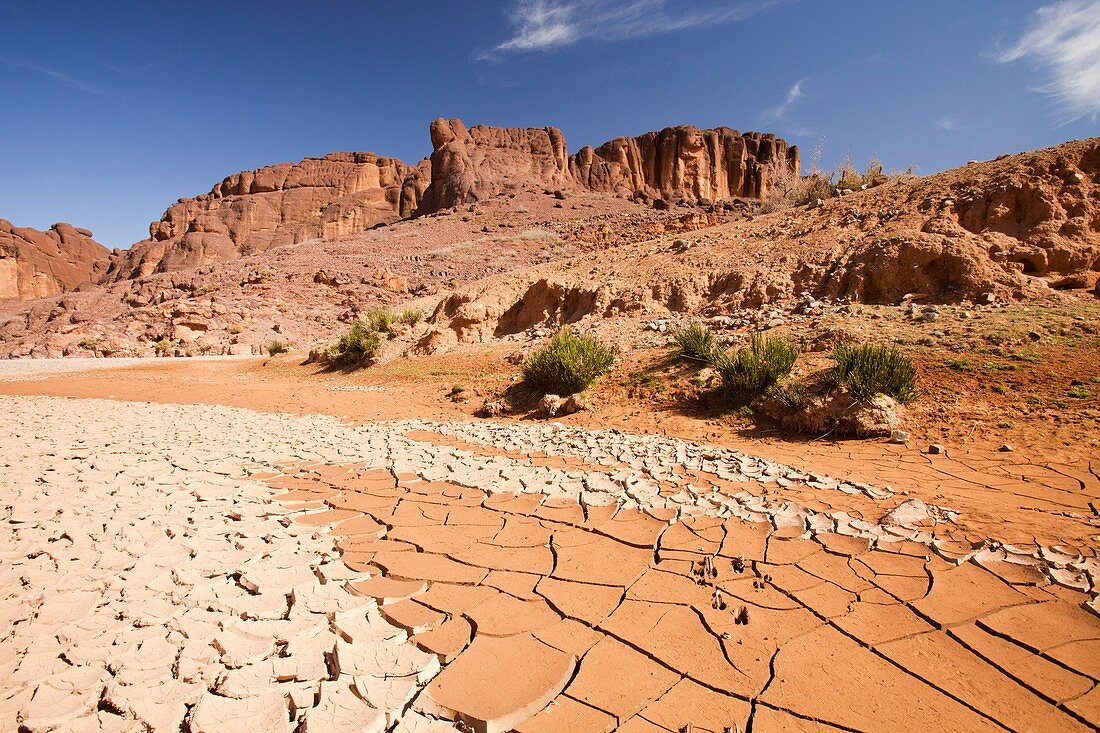 Dry riverbed,Morocco