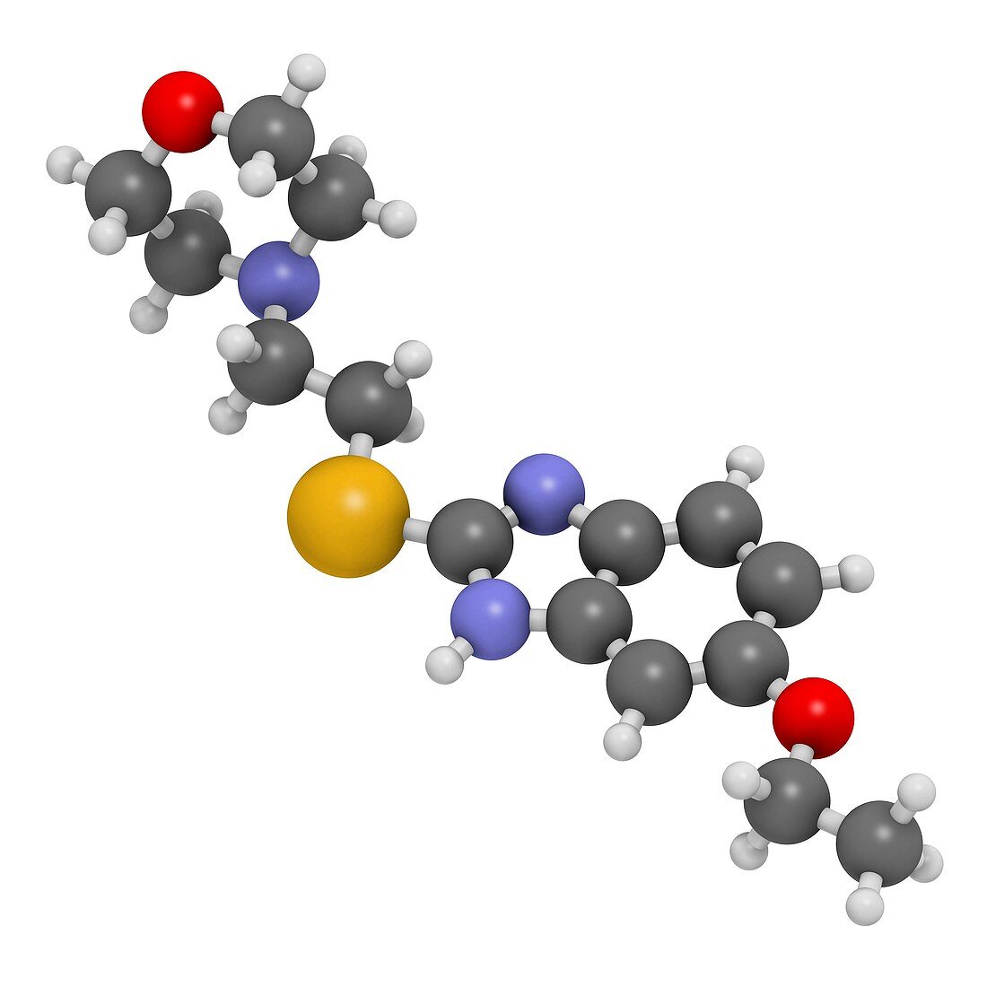 Fabomotizole antianxiety drug molecule