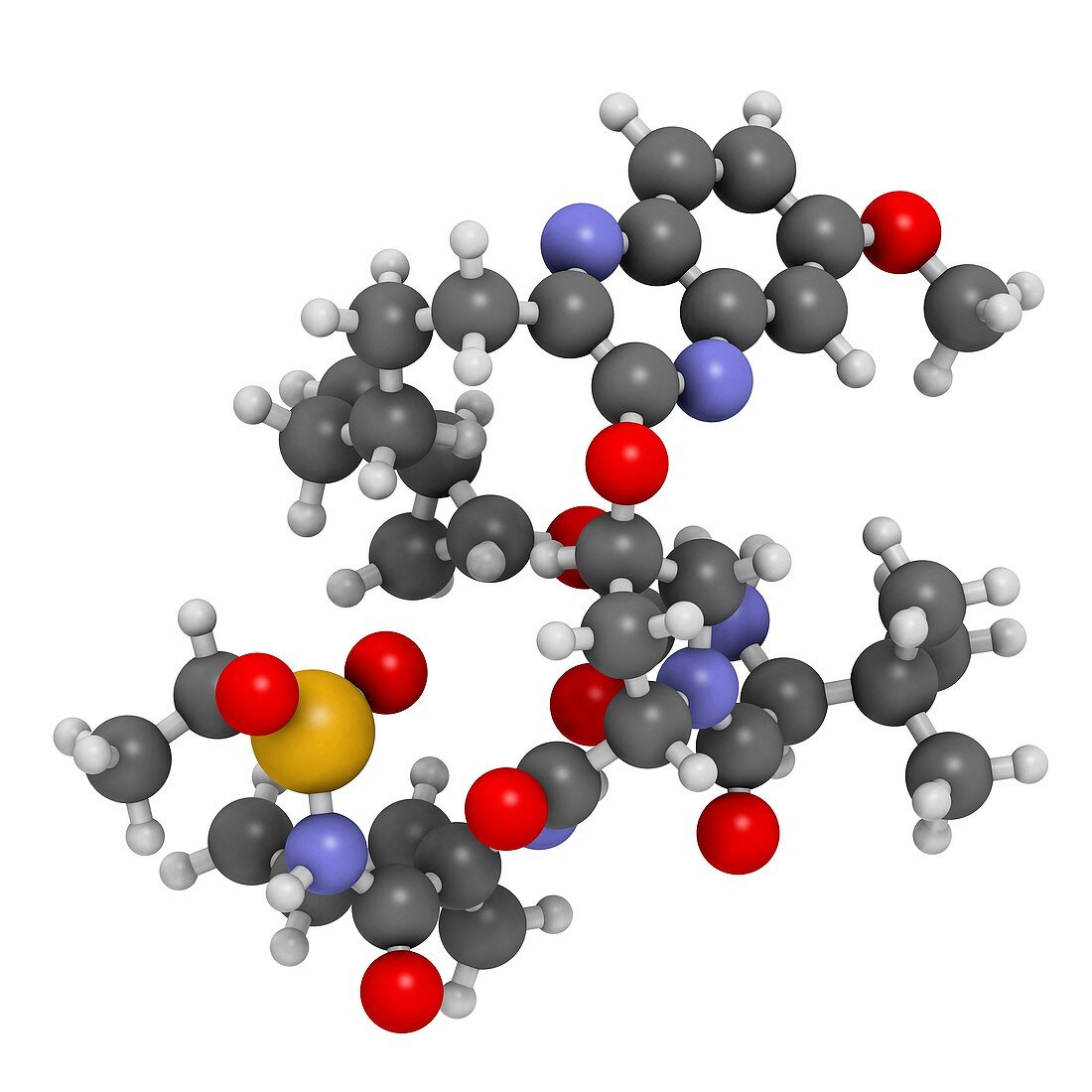 Grazoprevir hepatitis C drug molecule