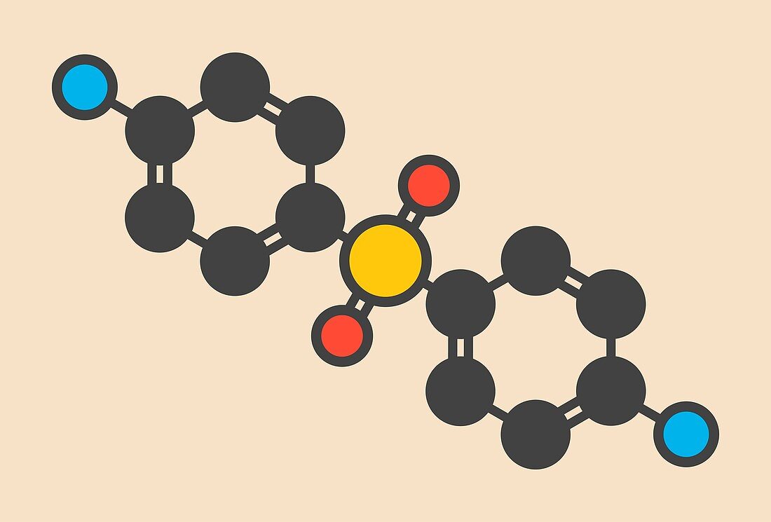 Dapsone antibacterial drug molecule