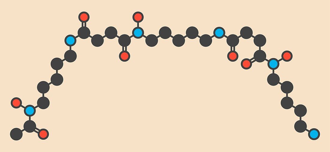 Deferoxamine drug molecule